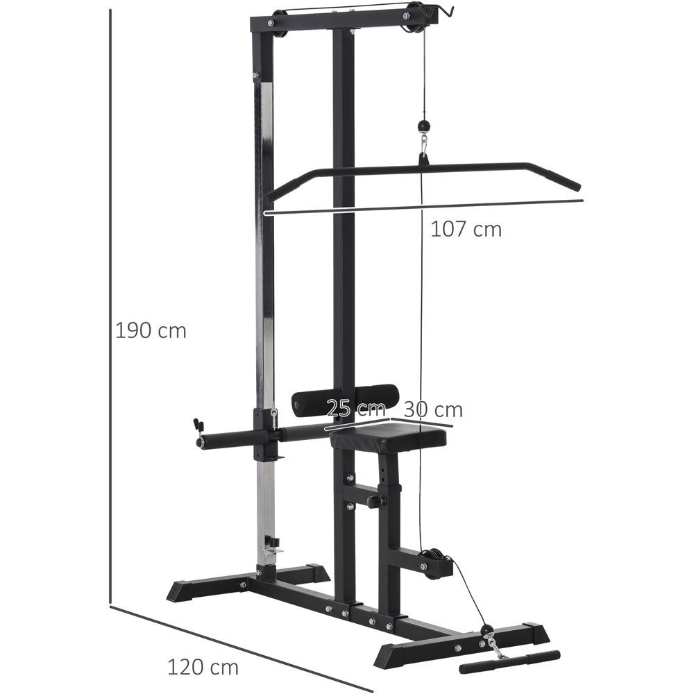 HOMCOM Power Tower Adjustable Pulldown Machine Image 7