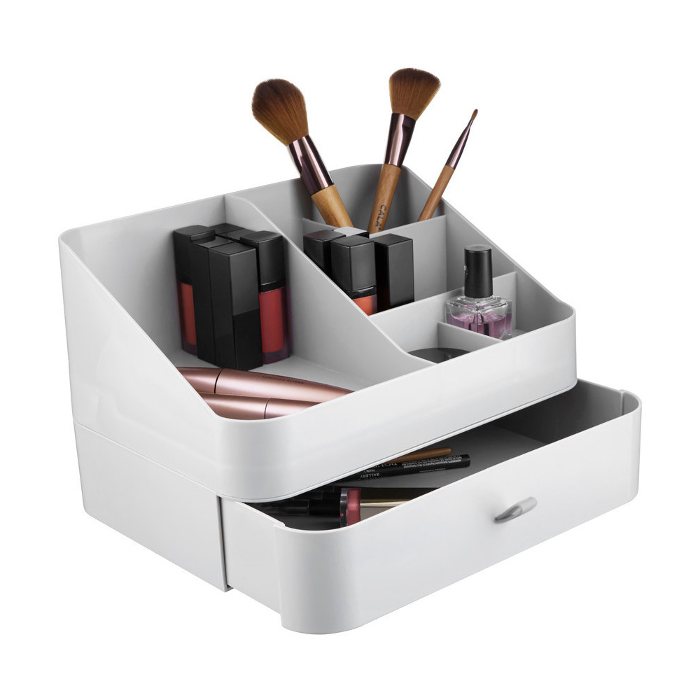 Premier Housewares White 6 Compartment Cosmetic Organiser Image 3