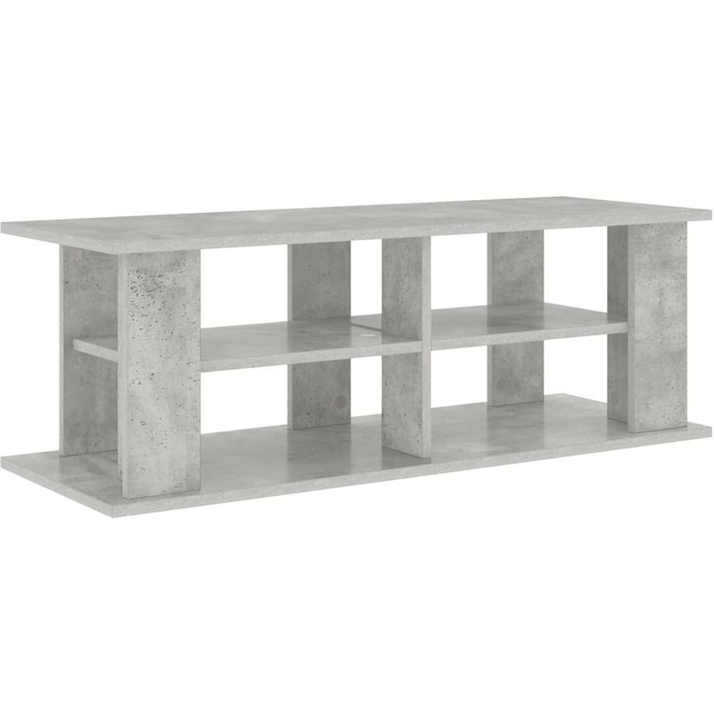 vidaXL 4 Shelf Concrete Grey TV Stand Image 2