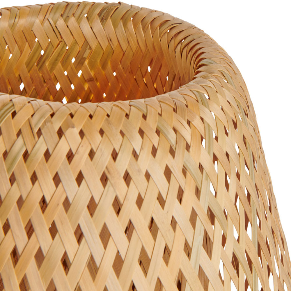 Wilko Bamboo Woven Table Lamp Image 3
