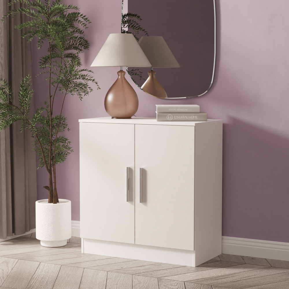 Crowndale Contrast 2 Door Grey Matt and White Cabinet Ready Assembled Image 7