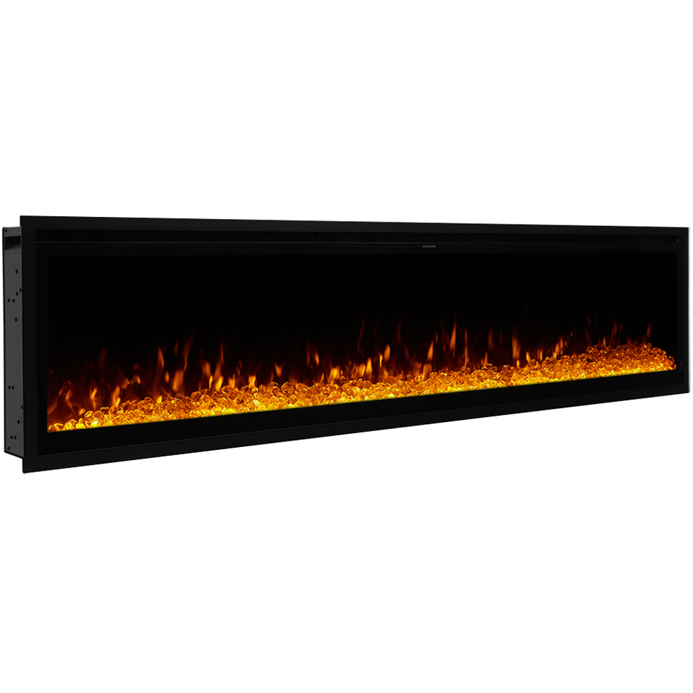 Living and Home Black Electric Fireplace 60 inch Image 1