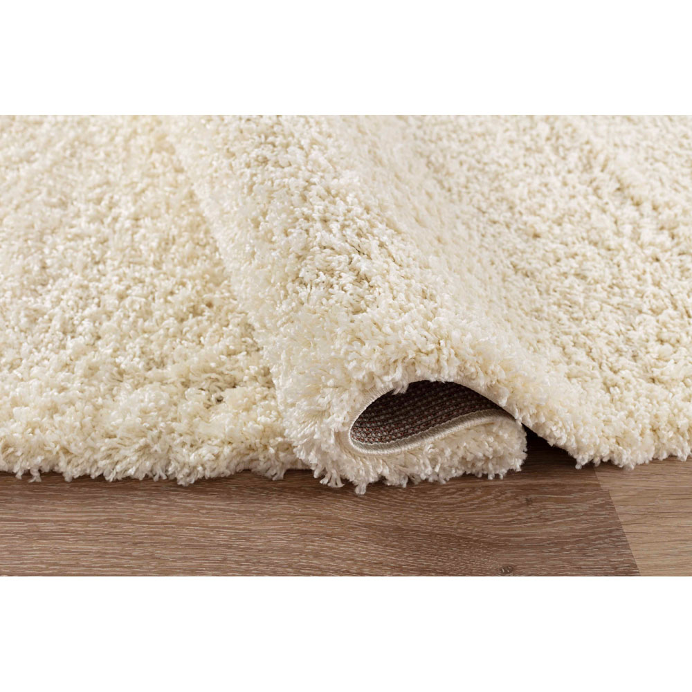 Desire Rugs Oxford Ivory Plain Shaggy Rug 120 x 170cm Image 3