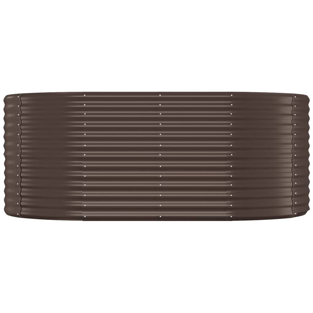 vidaXL Brown Steel Raised Garden Bed 68 x 175 x 100cm Image 2
