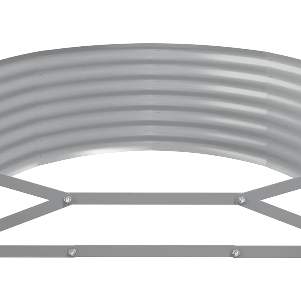 vidaXL Anthracite Galvanised Steel Raised Garden Bed 36 x 100 x 175cm Image 4