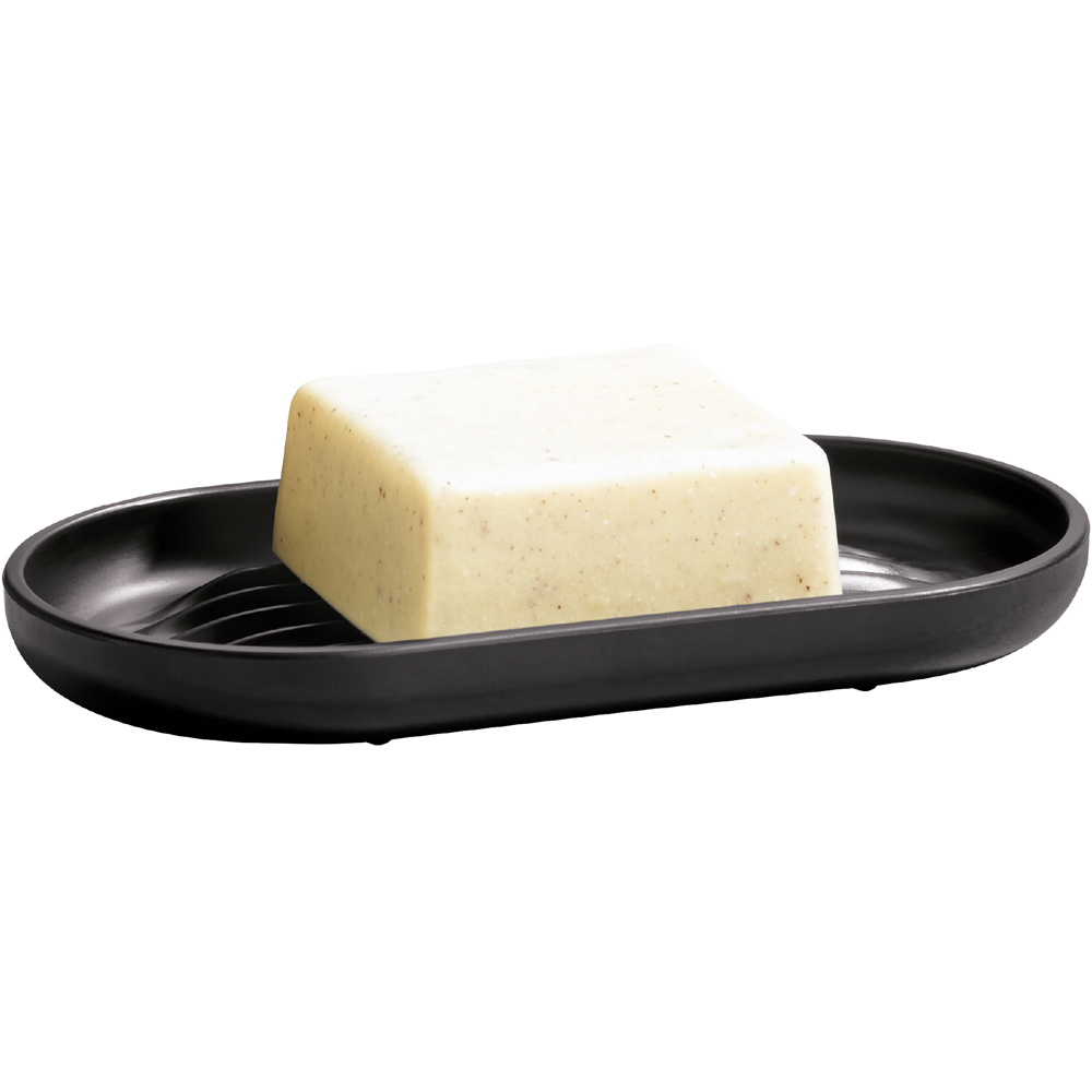 ReBorn Dark Grey Recycled Plastic Soap Dish Twin Pack Image 3
