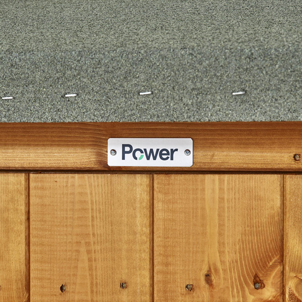 Power Sheds 4 x 8ft Apex Wooden Shed with Window Image 3