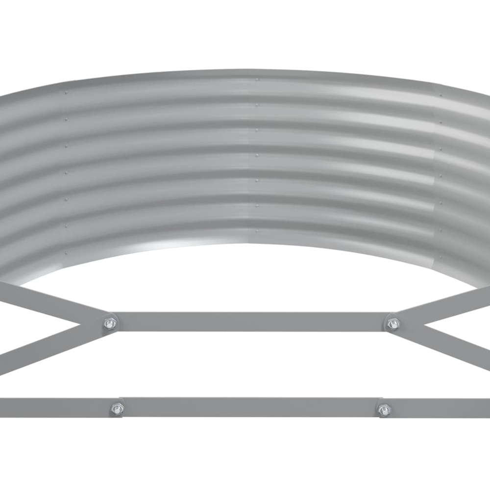 vidaXL Green Galvanised Steel Raised Garden Bed 36 x 100 x 322cm Image 4