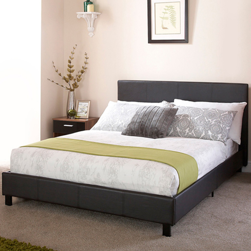 GFW Double Black Bed In A Box Image 1