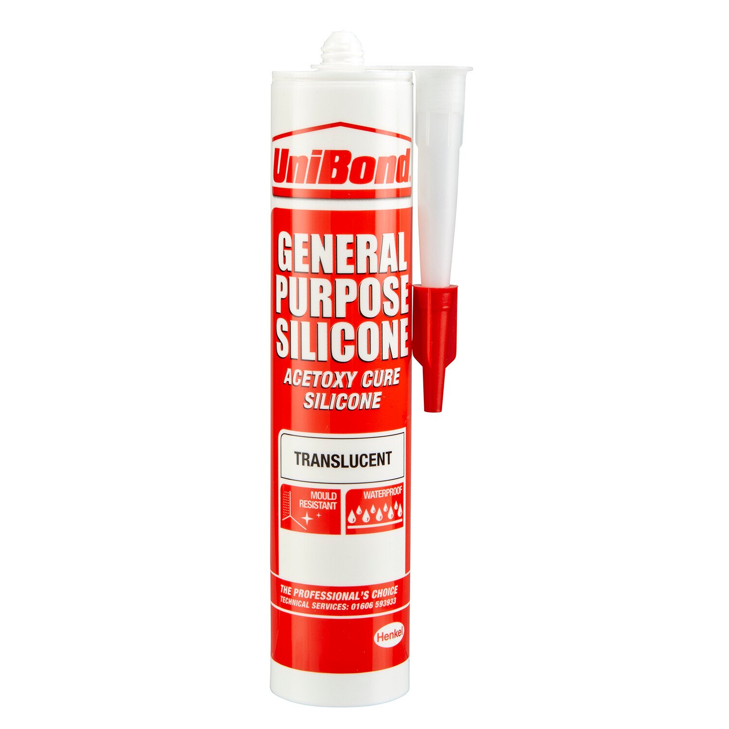 UniBond General Purpose Transparent Silicone Sealant Image