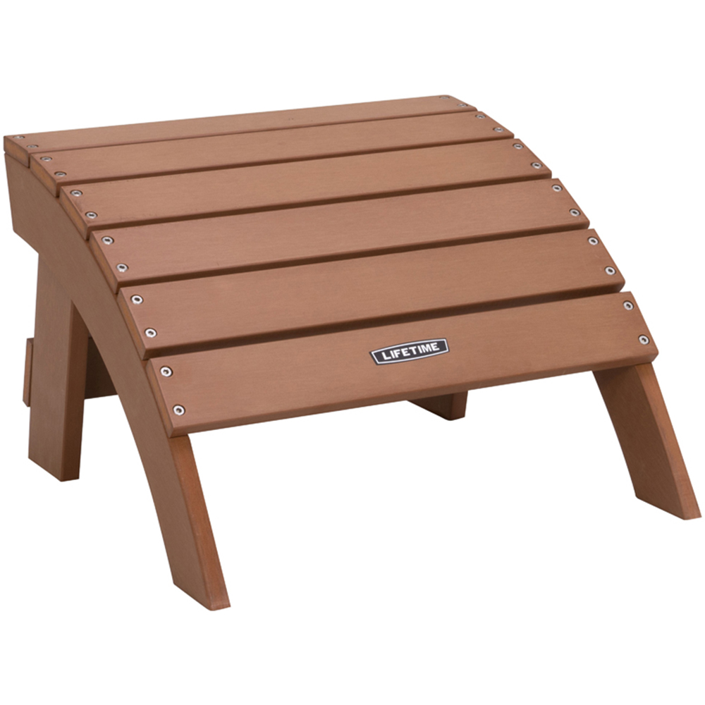 Lifetime Products Adirondack Brown Ottoman Image 2