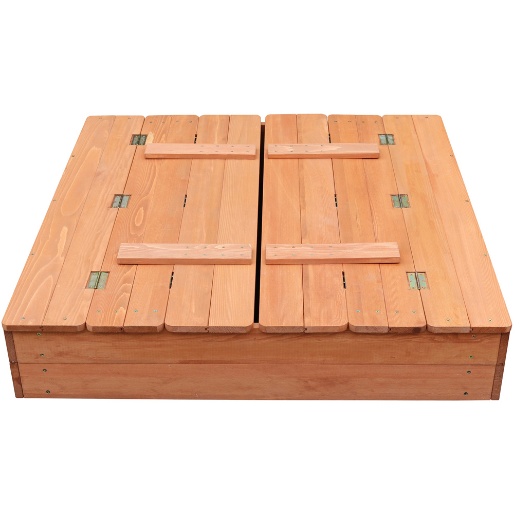 Liberty House Toys Kids Sandpit with Seating and Cover Image 3