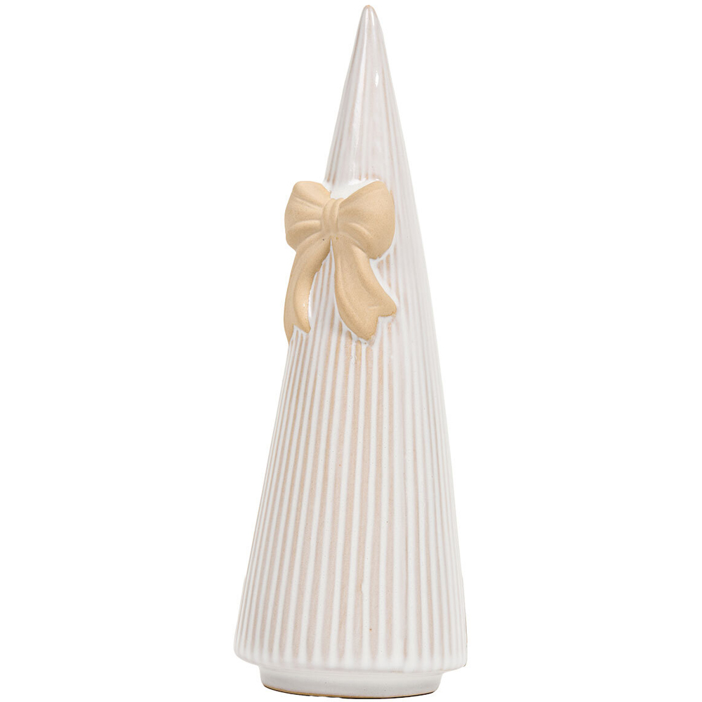 Ribbed Bow Christmas Tree Ornament Image 2