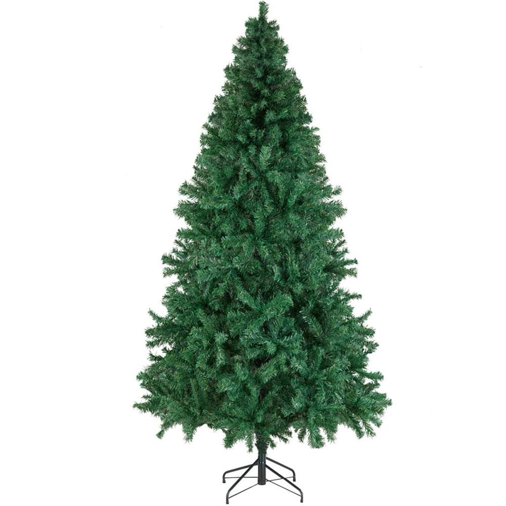 tectake Dasher Dense Needle Green Artificial Christmas Tree 7.5ft Image 1
