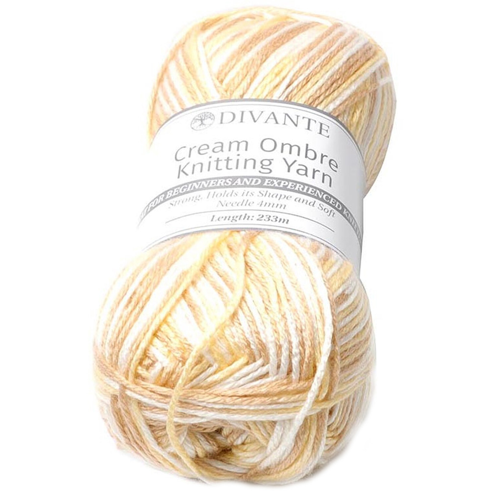Divante Cream Ombre Yarn 140g Image