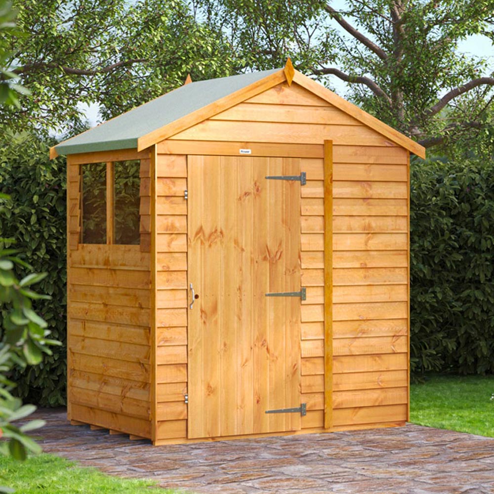 Power 4 x 6ft Overlap Apex Garden Shed Image 2
