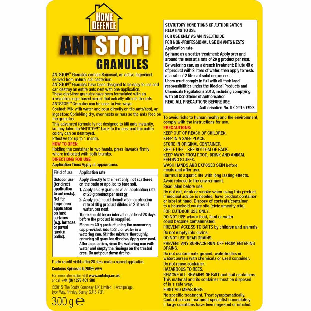 Home Defence Ant Stop Granules 300g Image 2