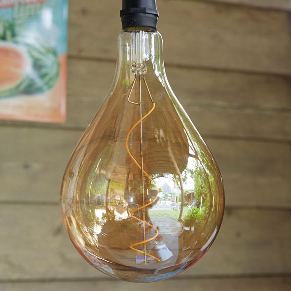Luxform Raindrop Glass Filament Hanging Bulb Light Image 3