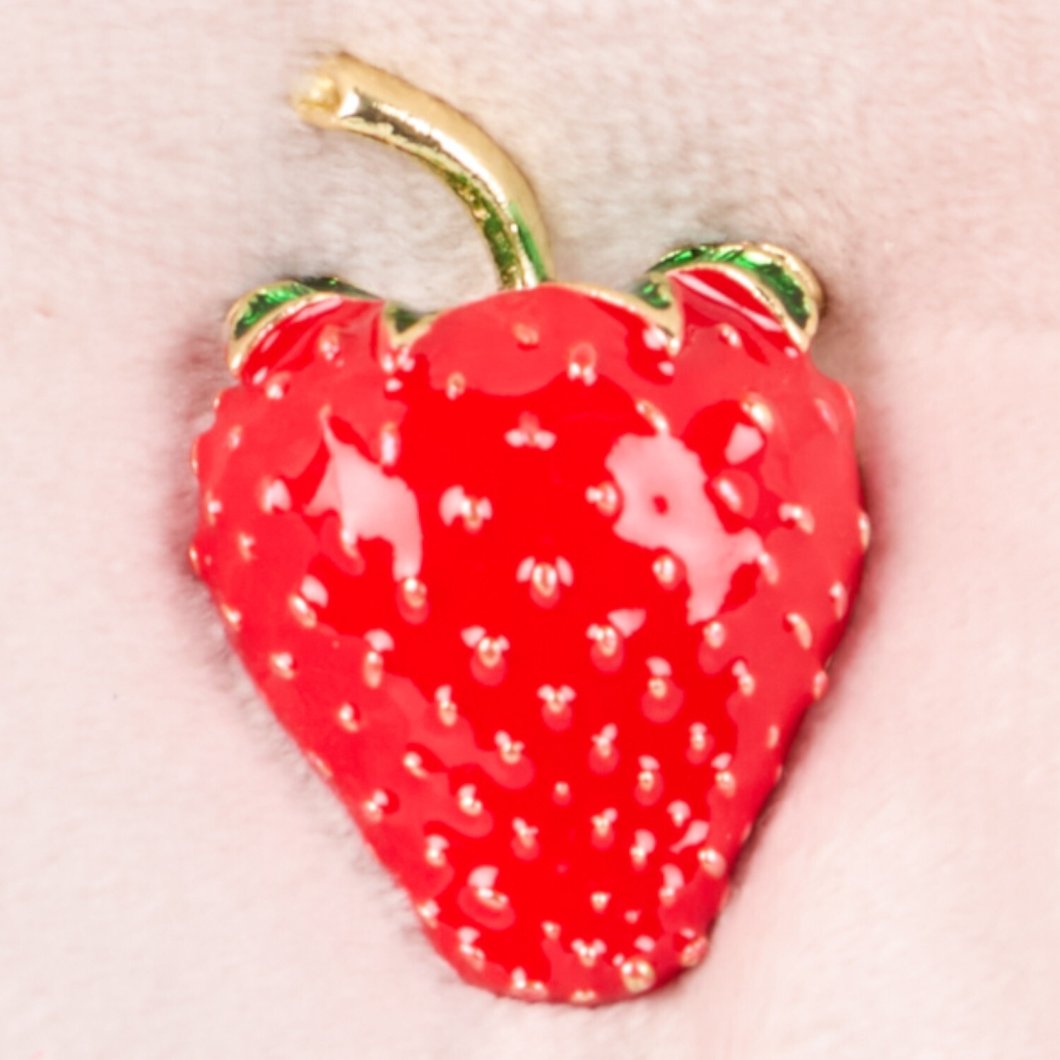 Strawberry Embellished Cushion Pink Image 3
