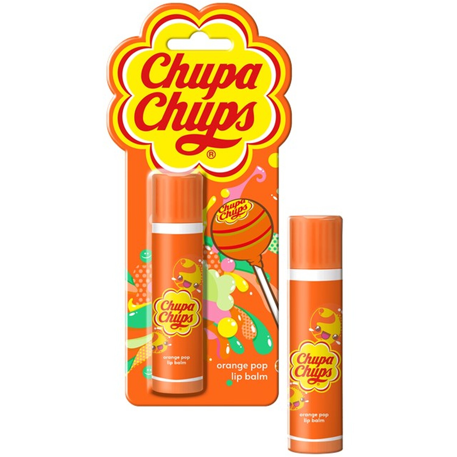 Chupa Chups Lip Balm - Orange Pop Image
