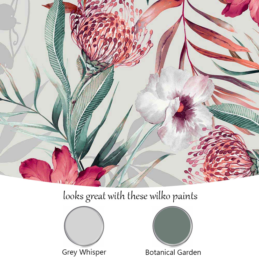 Fresco Orchid Botanical Wallpaper Image 4