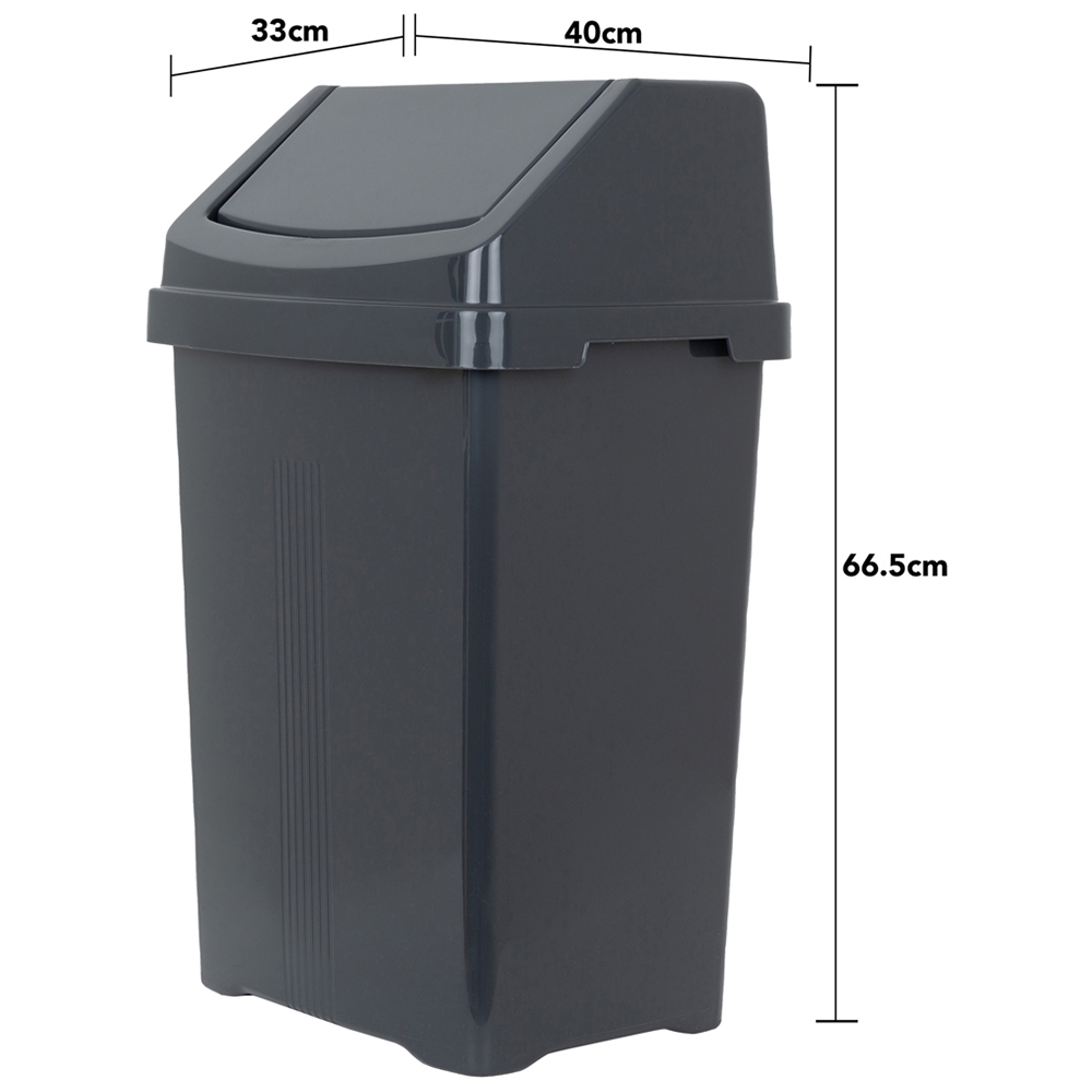 Wham Casa 50L Swing Bin Midnight Image 4