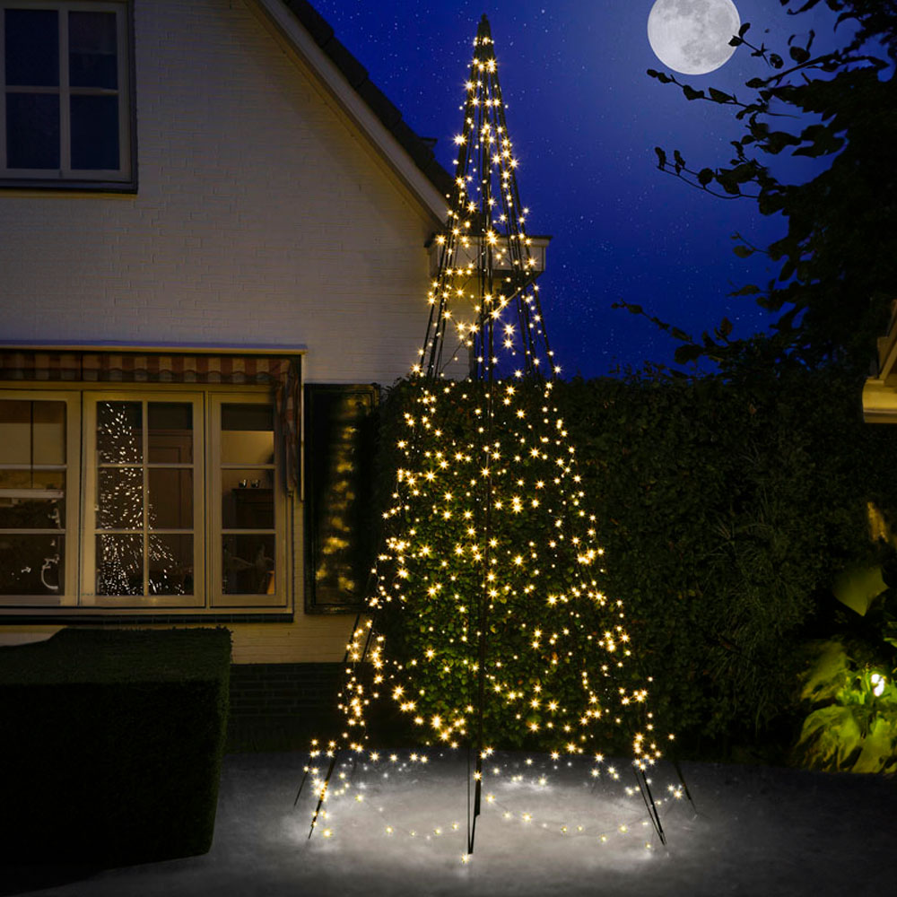 Fairybell 13ft Warm White LED Outdoor Christmas Tree Image 1