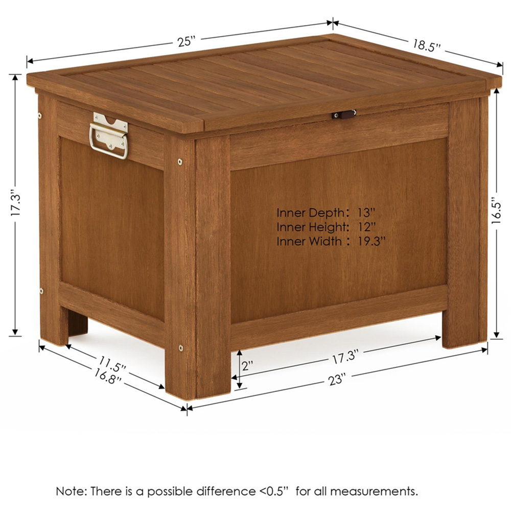 Walplus Teak Oil Hardwood Outdoor Drinks Cooler Image 7
