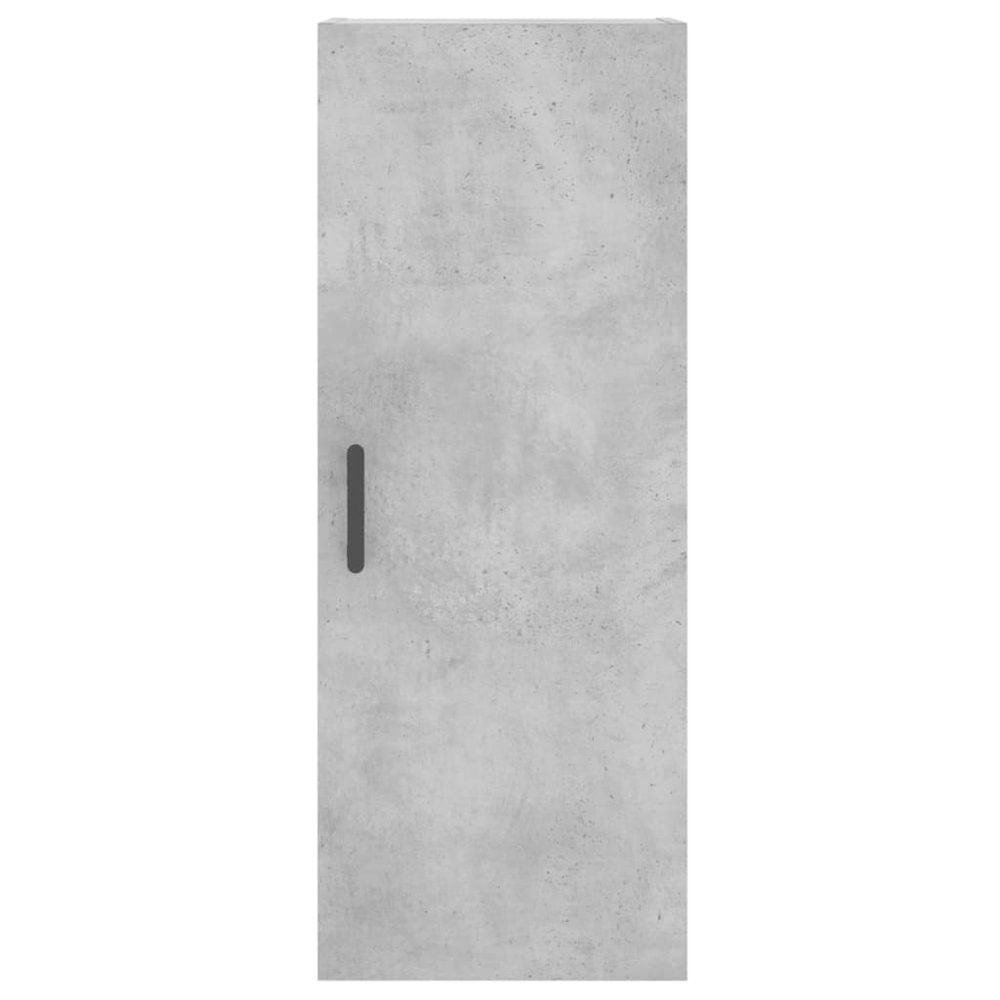 vidaXL Single Door 2 Drawer 2 Shelf Concrete Grey Highboard Image 8