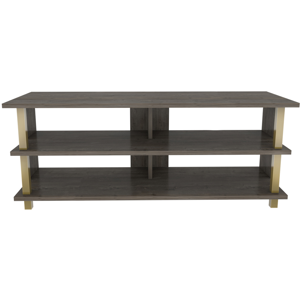 Decorotika Pueblo 4 Shelf Gold Wenge TV Stand for 55 inch TV Image 3