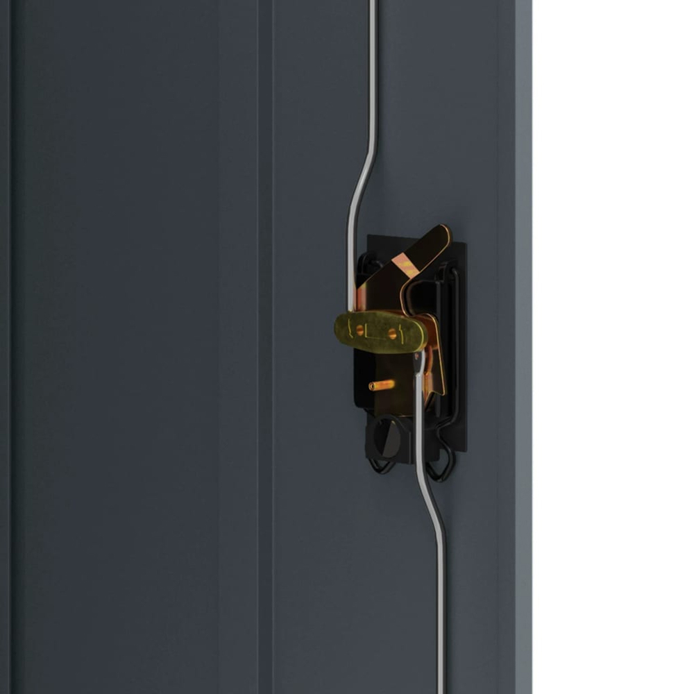 vidaXL 2 Door Anthracite Metal Lockable File Cabinet Image 8