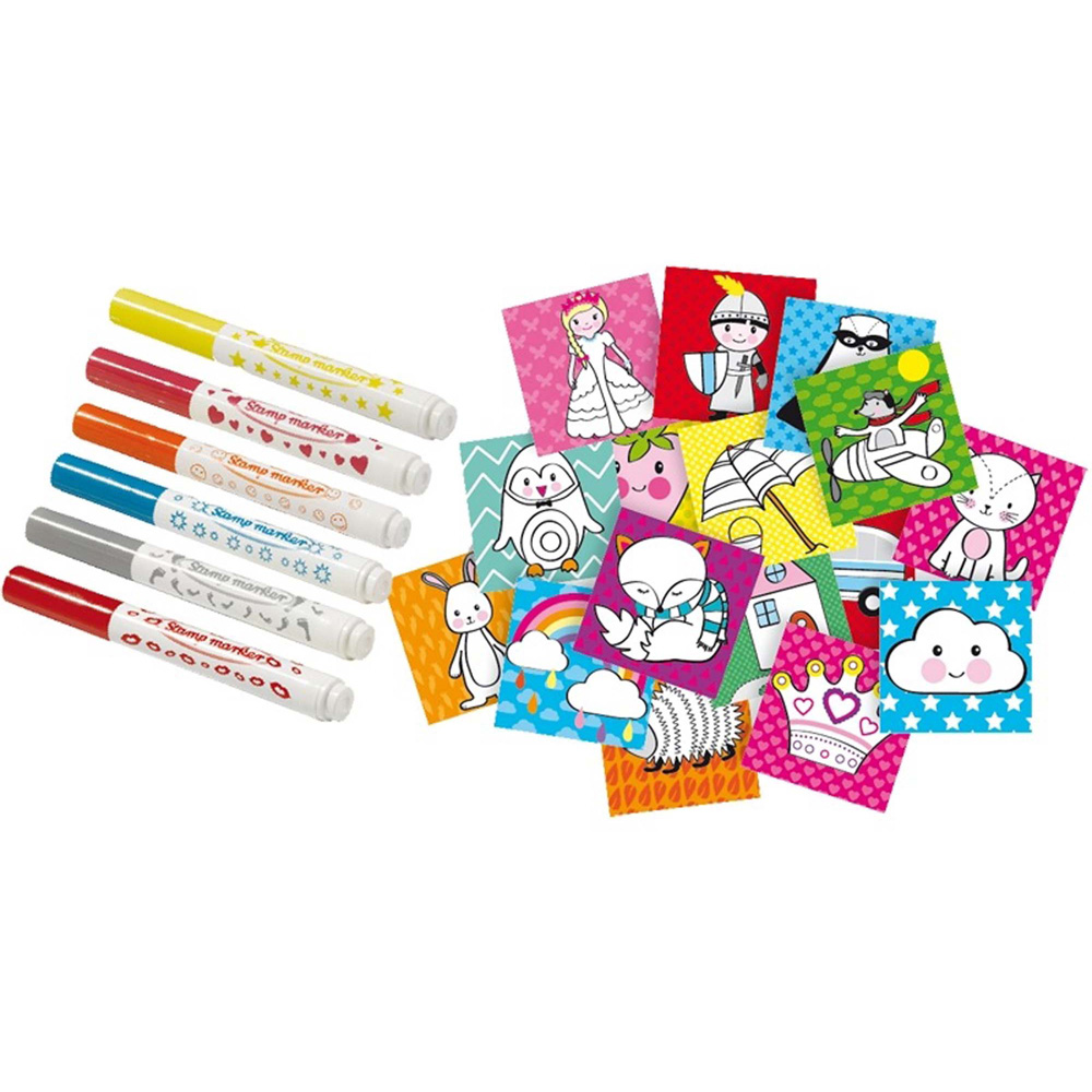 SES Creative Stamping With Markers Kit Image 2