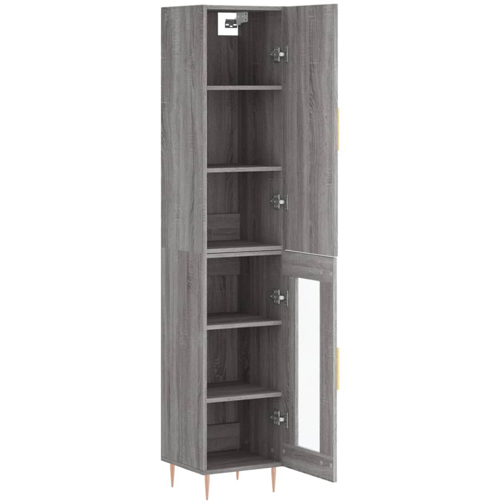 vidaXL 2 Door Grey Sonoma Highboard Image 4