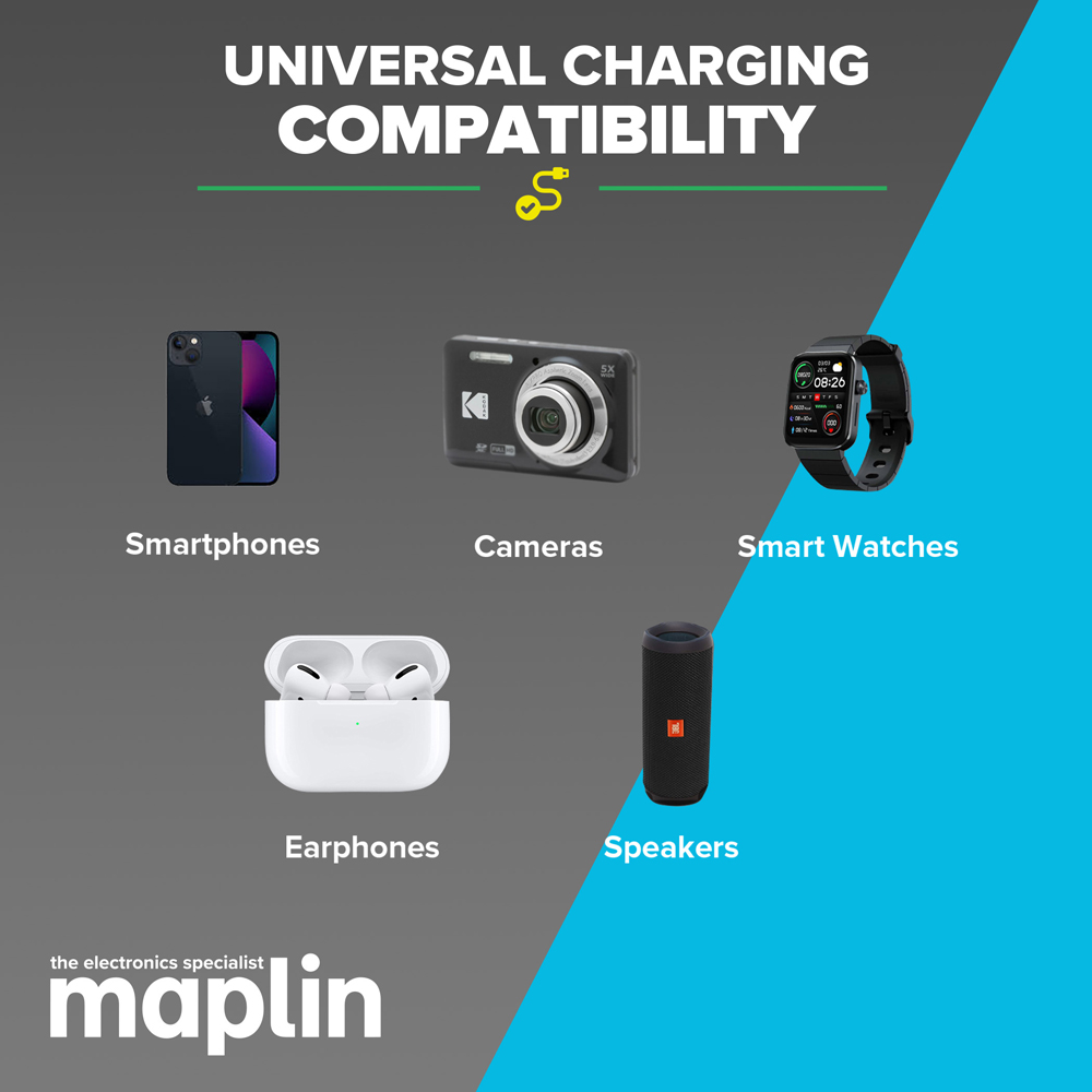 Maplin White 6 Port High Speed USB Charger 1m Image 4