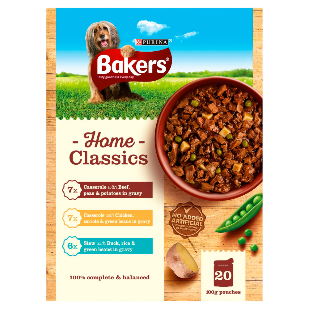 Bakers Home Classics Dog Food in Gravy Multi Variety 20 x 100g Image 4