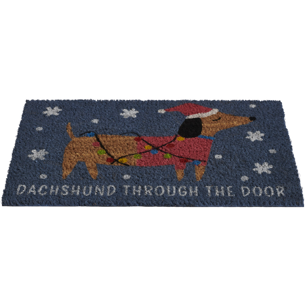 Wilko Dachshund Through Door Coir Mat Wilko