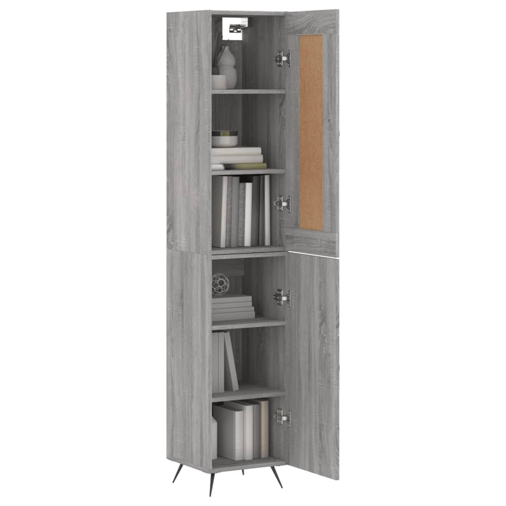 vidaXL 2 Door Grey Sonoma Highboard Image 3