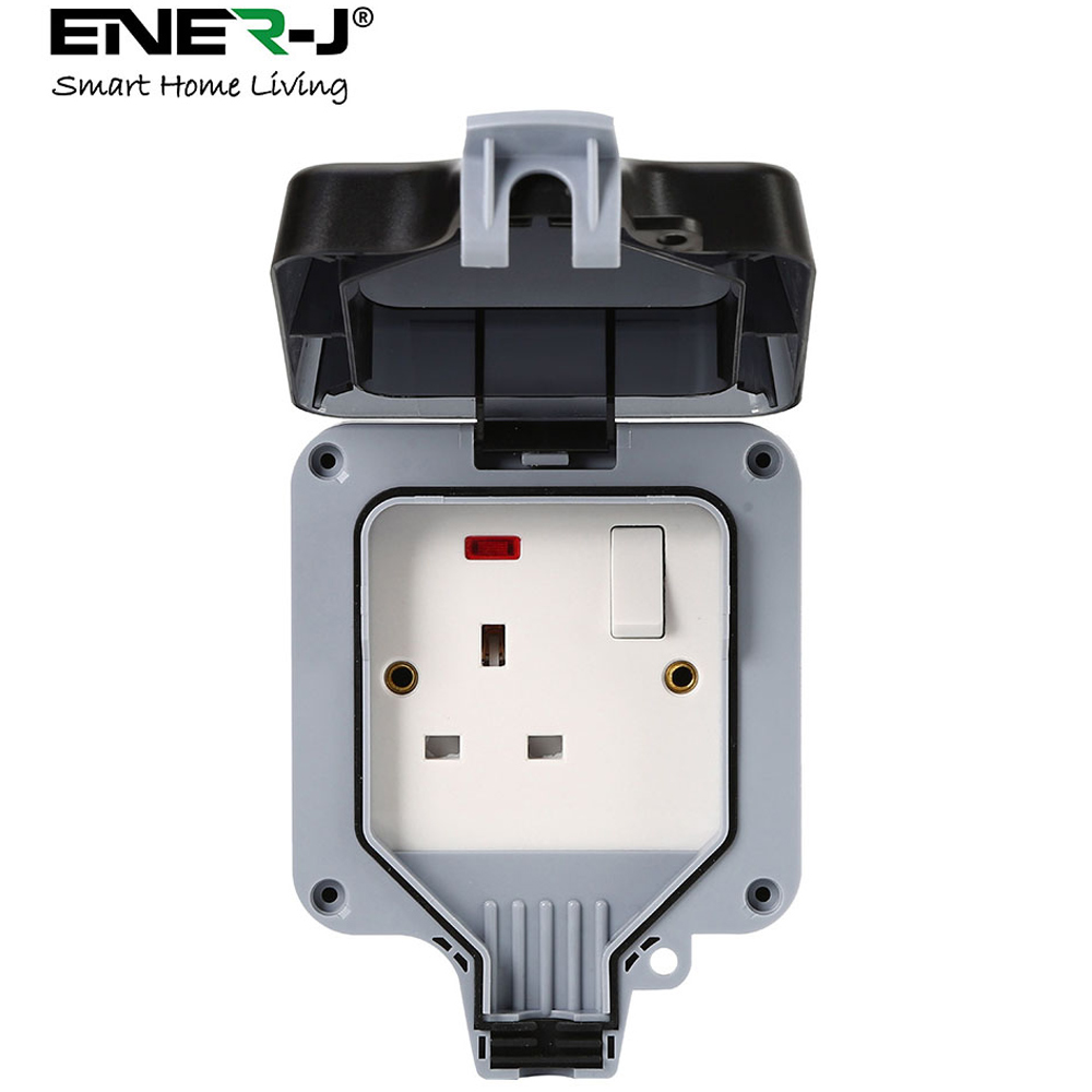 ENER-J 1 Gang 13A Single BS Socket and Switch Image 3