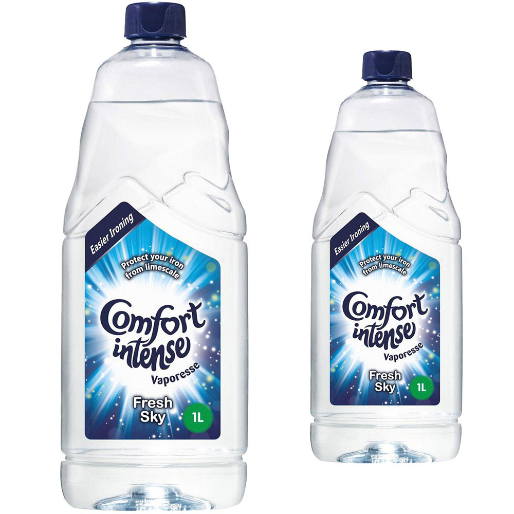 Comfort Intense Vaporesse Fresh Sky Ironing Water 1L 2 Pack Image 1