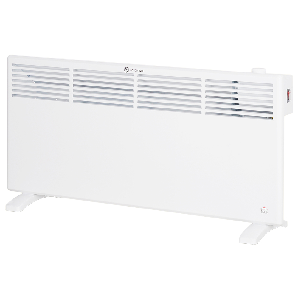 HOMCOM White Electric Panel Heater 2000W Image 1