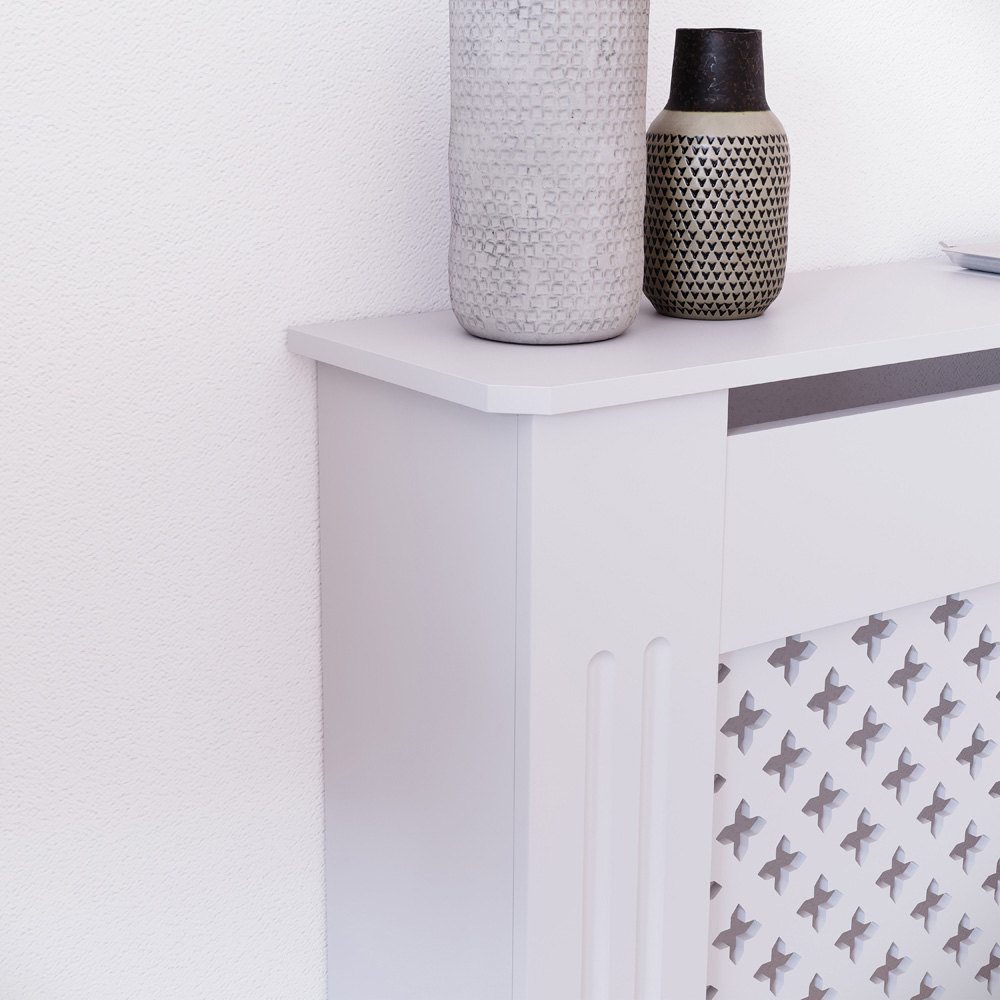 VIDA DESIGNS Oxford White Radiator Cover Small Image 3