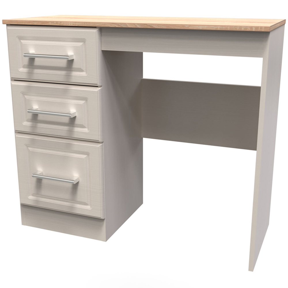 Crowndale Kent 3 Drawer Kashmir Ash and Modern Oak Dressing Table Image 2