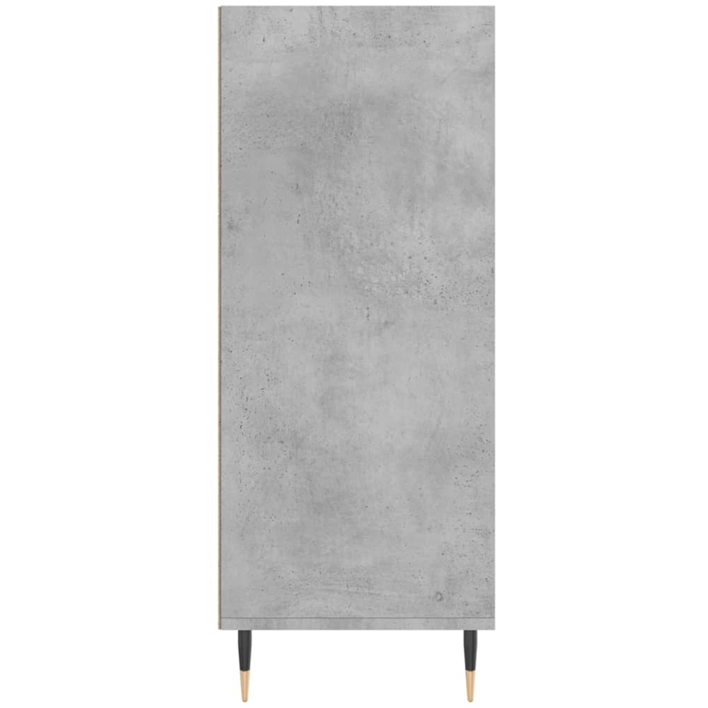 vidaXL 4 Shelf Concrete Grey Highboard Image 5
