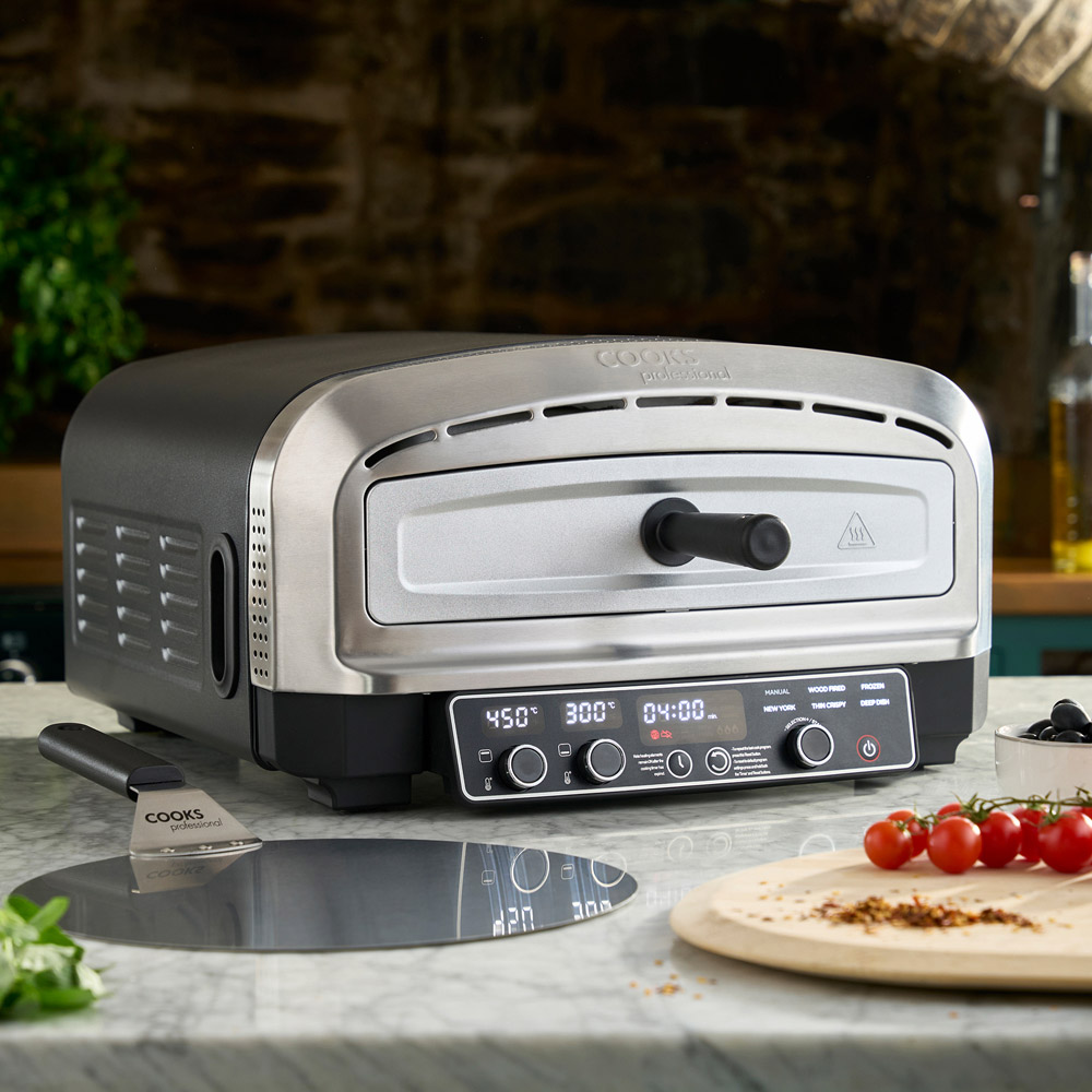 Cooks Professional K635 Dual Heating Control Electric Pizza Maker Oven ...