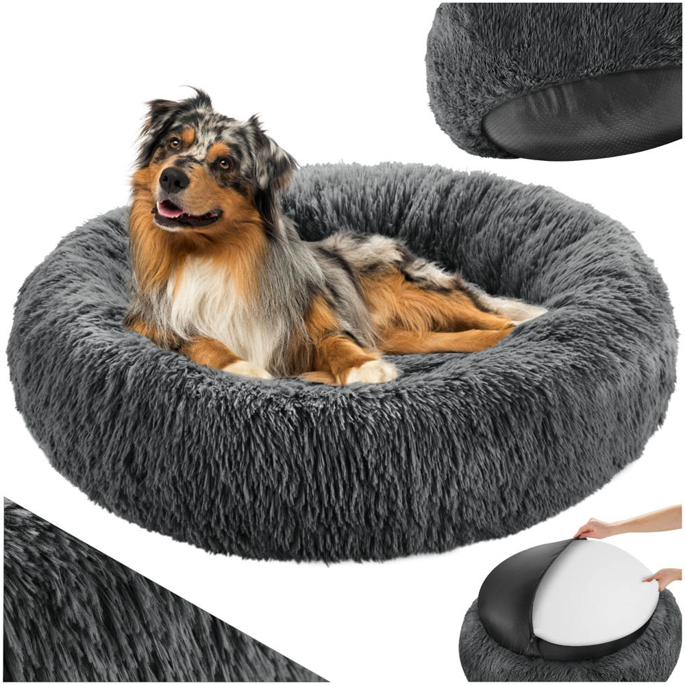tectake Maja Grey Dog Bed 70 x 70cm Image 2