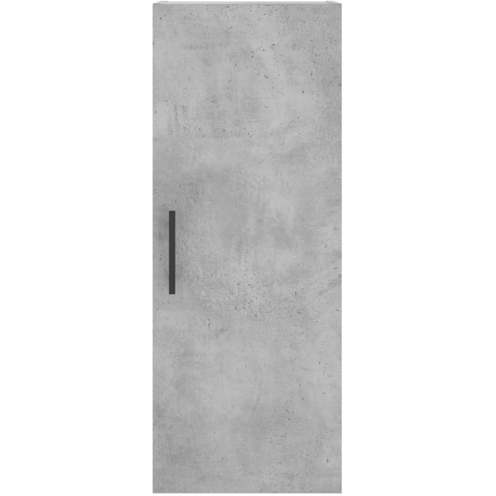 vidaXL Single Door 3 Drawer Concrete Grey Narrow Highboard Image 8