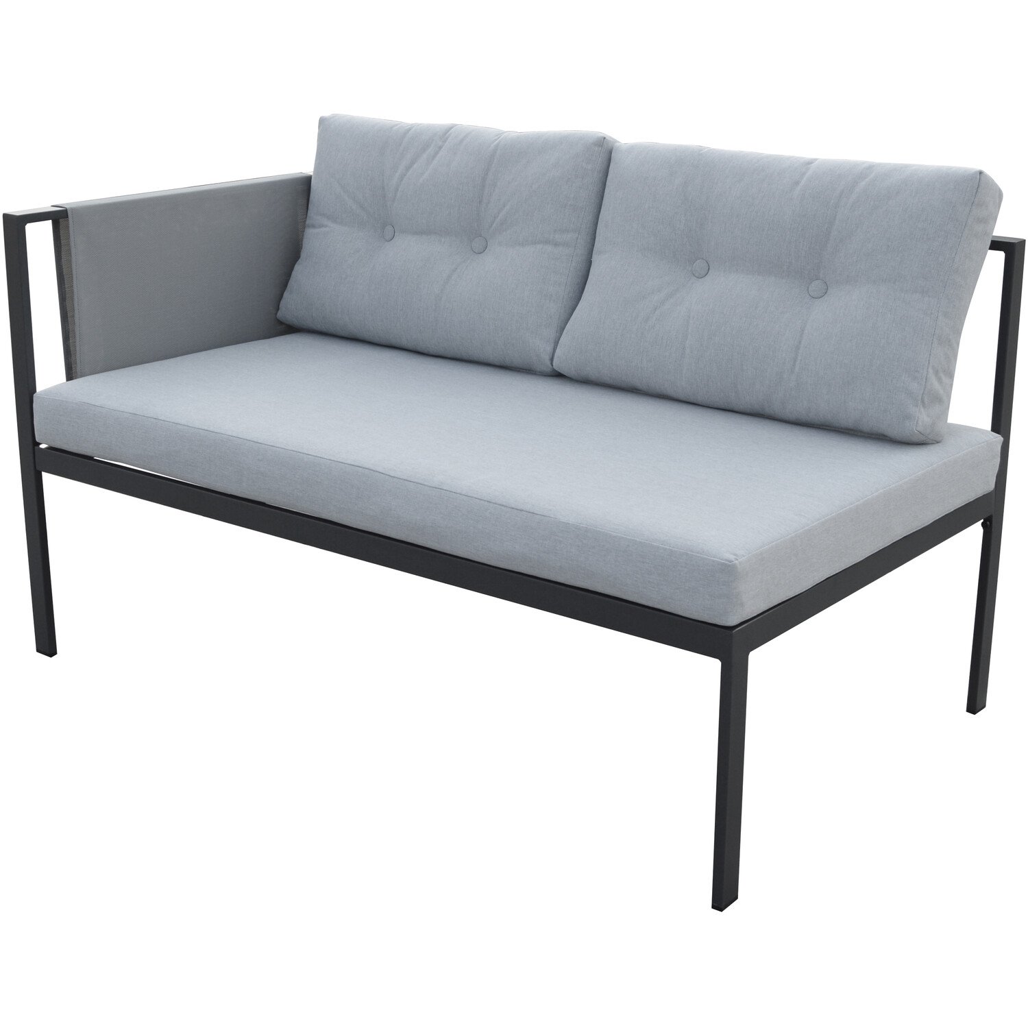 Sicily 4 Seater Grey Corner Lounge Set Image 10