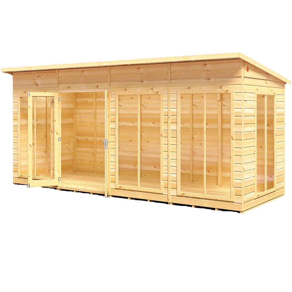 Shire Lela 16 x 6ft Double Door Summerhouse Image 1