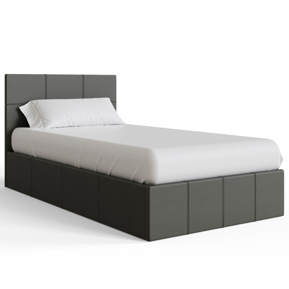 GFW Single Grey Side Lift Ottoman Bed Image 2