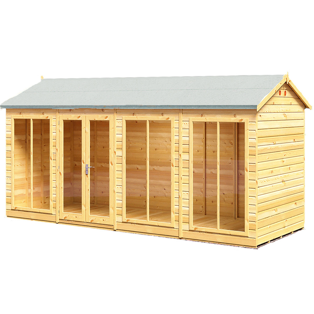 Shire Mayfield 16 x 6ft Double Door Traditional Summerhouse Image 1